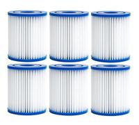 AquaHouse AH-PT1 Lot de 6 cartouches filtrantes de type I Taille 1 compatibles avec pompe de piscine Bestway Flowclear 58381 58093 300 gal et 330 gal 1249 L/H