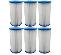 AquaHouse AH-PTA Lot de 6 Cartouches filtrantes pour Pompes filtrantes de Piscine Taille III et Type A