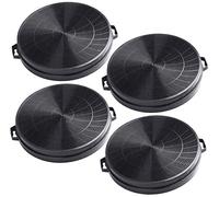 AquaHouse CHF02C Lot de 4 filtres à charbon compatibles pour hotte CDA CHA24, ECH61, ECH71, ECH91, ECH101