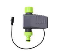 Aqualin Ordinateur d'irrigation 4 Sorties Système d'irrigation Automatique avec 1 Distributeur d'eau 4 Compartiments, 2 électrovannes (Gris/Vert)