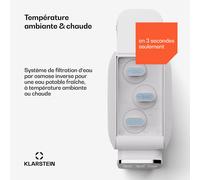 AquaLine 3L Purificateur d'eau Filtration 5 étapes 6 températures d'eau Capacité 3 L blanc