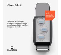 AquaLine 3L Purificateur d'eau Filtration 5 étapes 6 températures d'eau Capacité 3 L noir