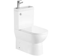 Aqualine Jalta Hygie cuvette compacte + lavabo blanc PB103H