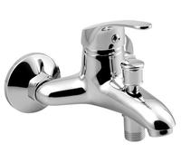 AQUALINE Sanitop-Wingenroth Robinet mural pour baignoire avec inverseur Chromé Distance 100 mm