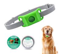 AqualityPets Natural Flea and Tick Collar for Dogs,Repellent Hanger - 100% Natural Essential Oil, Waterproof,Adjustable for Puppies & Dogs from 7 Weeks - Up to 16 Months (2, Green)
