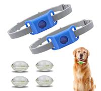 AqualityPets Natural Flea and Tick Collar for Dogs,Repellent Hanger - 100% Natural Essential Oil, Waterproof,Adjustable for Puppies & Dogs from 7 Weeks - Up to 16 Months (1, Blue)