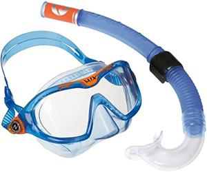 Aqualung Combo Mix | Masque de plongée + Tuba pour Enfants 4ans+, randonnée Aquatique et plongée avec Tuba, avec Protection UV, Verres Anti-buée et Anti-Fuite pour garçons et Filles