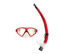 Aqualung Combo Saturn | Masque + Tuba de plongée, randonnée Aquatique, Snorkeling pour Adulte Hommes et Femmes avec Vision à 180°, Une Protection UV, des Verres Anti-buée et Anti-Fuite