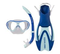 Aqualung Urchin Jr 2.0 - Set Masque, Tuba et Palmes Enfants Confortables et réglables, idéal pour Snorkeling et découverte Aquatique