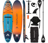 AQUALUST 10.6 iSUP Board Stand Up Paddle Surfboard gonflable set complet 320cm - contenu : set de planche+pagaie de kayak+siège