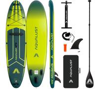 AQUALUST 10.6 iSUP Board Stand Up Paddle Surfboard gonflable set complet 320cm - Contenu : Set de planche+pagaie stech