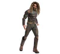 Aquaman Barbe Et Perruque Ensemble Marron Messy Adultes Super Héros Marvel Robe