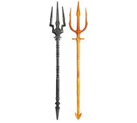 AQUAMAN DC Comics, et Black Manta Tridents 89 cm Style Film Costume de Super-héros Jeu de rôle pour Enfants à partir de 4 Ans