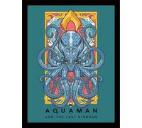 Aquaman et le royaume perdu - Tirage d'art encadré PM7955 (40 cm x 30 cm) (Bleu/jaune/noir)
