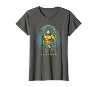 Aquaman Movie Aqua Nouveau T-Shirt, Femme, Asphalte, M