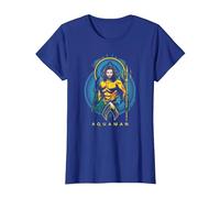 Aquaman Movie Aqua Nouveau T-Shirt, Femme, Bleu Royal, 3XL