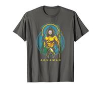 Aquaman Movie Aqua Nouveau T-Shirt, Homme, Asphalte, 4XL
