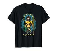 Aquaman Movie Aqua Nouveau T-Shirt, Homme, Noir, XXL