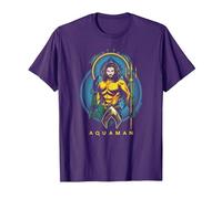 Aquaman Movie Aqua Nouveau T-Shirt, Homme, Violet, XL