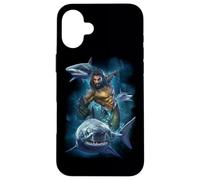 Aquaman Movie Swimming with Sharks Coque pour iPhone 16 Plus