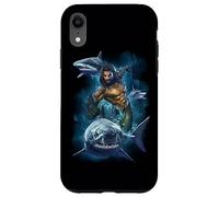 Aquaman Movie Swimming with Sharks Coque pour iPhone XR