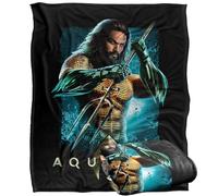 Aquaman Movie Trident Plaid ultra doux au toucher soyeux - 152 x 127 cm