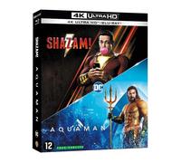 Aquaman + Shazam COFFRET BLU-RAY 4K + BLU-RAY NEUF