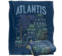 Aquaman The Atlantis Plaid ultra doux au toucher soyeux - 152 x 127 cm