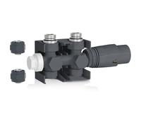 Aquamarin® Vanne Thermostatique Radiateur - Température Réglable sur 5 Niveaux, Montage Vertical/Horizontal, Laiton, Anthracite - Valve Radiateur, Chauffage Central et Accessoires