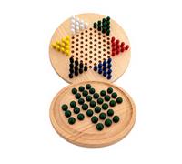 Aquamarine Jeu De Société Chinese Checkers&solitaire Heritage Edition