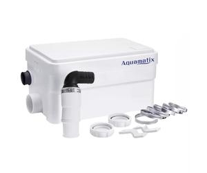 Aquamatix Duscha Pompe de douche 250W Pomp de Relevage Broyeur Sanitaire 10m Distance de pompage verticale 135L/minpour douches, éviers 2 entrées