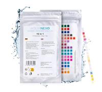 AQUANEXO 25/50 Testeur d'eau potable 16-en-1, bandelettes de test pH, Mesure de la dureté de l'eau, Eau potable Bandelettes de test, test de l'eau potable (50)