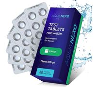 AQUANEXO Rapid Phenol Red Comprimés de test de piscine, pastilles de test de pH pour piscine, au choix : 60/120/180/240 x, accessoires de piscine, comprimés de test de pH pour piscine (60)