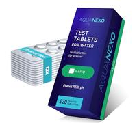 AQUANEXO Rapid Phenol Red Comprimés de test de piscine, pastilles de test de pH pour piscine, au choix : 60/120/180/240 x, accessoires de piscine, pastilles de test de pH pour piscine (120)