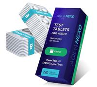 AQUANEXO tablettes de test pour piscine pH et chlore, Phenol red tablettes + DPD 1 tablettes, Pooltester, pastille control chlore, Tablettes de mesure Pool Tester, Accessoires de piscine (240)