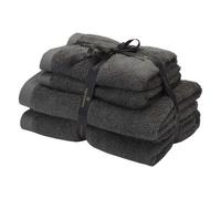 Aquanova Rio - Lot de serviettes - COTON GOTS - 2x 50x100 + 2x 67x130 cm - Gris foncé RIOBUS-98