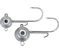 Aquantic Big Eye Head Lot de 2 têtes plombées pour la pêche en mer sur hameçons 8/0 avec œillet de Baguette, Grands Yeux et Support de appât, compatibles avec The Sandeel (60 g)