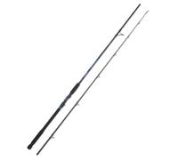 AQUANTIC Salt Shad² 150 Canne à pêche de mer en carbone 24 tonnes 245 cm jusqu'à 150 g Anneaux de type K avec poignée en EVA pour cabillaud et marin
