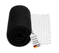 AquaOne Filet de bassin à mailles fines - 12 x 12 m - Pour étang sans feuilles - Filet polyvalent - Noir - Avec 32 piquets - Filet de protection pour étang de jardin