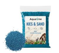 AquaOne Gravier pour Aquarium Sable 5 kg Fond de lit Noir Clair | multicolore fin moyen grossier, Sable de quartz Décoration Aquascaping