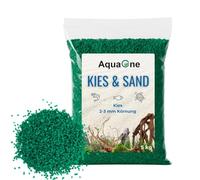 AquaOne Gravier pour Aquarium Sable 5 kg Fond Sombre Noir Multicolore | fin moyen grossier, Sable de quartz, Décoration Aquascaping