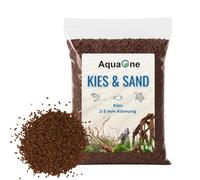 AquaOne Gravier pour aquarium Sable 5 kg I Fond de sol noir clair multicolore fin moyen grossier I Gravier pour aquarium Qualité Premium I Sable de quartz Gravier pour aquarium Décoration Aquascaping