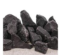 AquaOne Pierres d'aquarium - Pierres naturelles - Taille M - 0,5 à 1,0 kg par pierre - Décoration noire - Pour terrarium