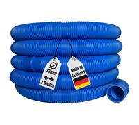 AquaOne Tuyau de piscine flexible - 38 mm - Bleu - 3 m - 1 1/2" - Pour jardin et piscine