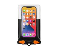 Aquapac Étui Étanche Grande Taille pour Téléphone avec Cordon - iPhone/Android, Fabriqué au Royaume-Uni, Idéal pour Randonnée, VTT, Course, Accessoire de Voyage - Plus/Noir