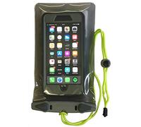 Aquapac Étui étanche pour téléphone, Grande Taille, Gris | iPhone et Android, fabriqué au Royaume-Uni, randonnée, VTT, accessoire de course à pied, flottant, certifié IPX8