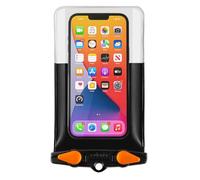Aquapac Étui étanche pour téléphone, Grande Taille, Noir | iPhone et Android, fabriqué au Royaume-Uni, randonnée, VTT, accessoire de course à pied, flottant, certifié IPX8