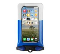 Aquapac Étui Imperméable Grande Taille pour Téléphone avec Cordon - iPhone/Android, Fabriqué au Royaume-Uni, Idéal pour Randonnée, VTT, Course, Accessoire de Voyage - Moyen/Bleu