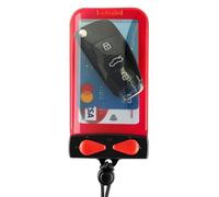 Aquapac Keymaster - Étui étanche pour clés, Cartes et Argent, Rouge | Pochette flottante et étanche pour objets de valeur, avec cordon de transport, garantie 5 ans, pour la plage et la randonnée