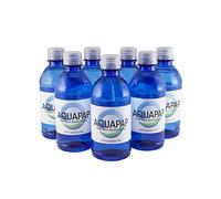 AQUAPAP Lot de 8 bouteilles d'eau CPAP distillée à la vapeur de 355 ml | 1 à 2 nites par bouteille | pour une utilisation avec les machines Resmed et Respironics